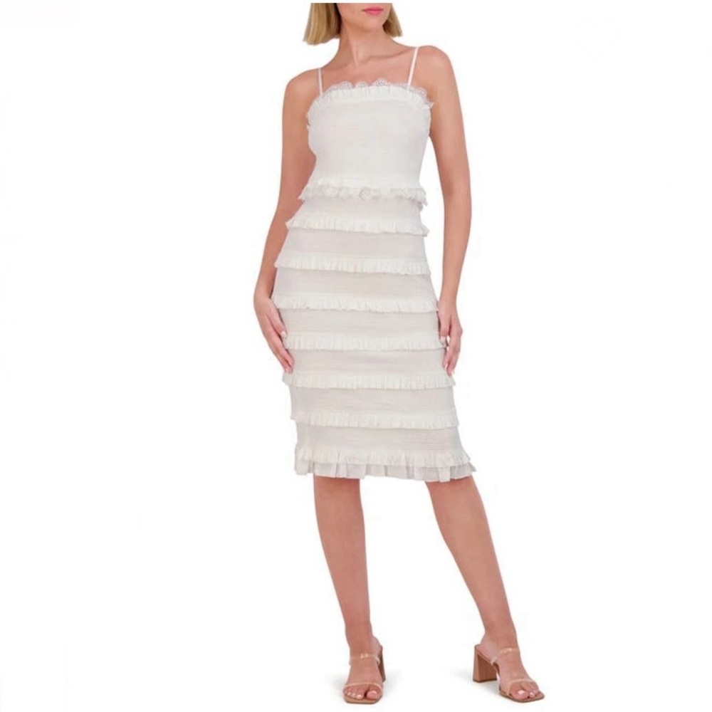 VINCE CAMUTO Tiered Ruffle Bodycon Dress